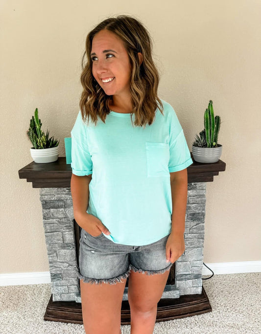 Spring Top- Blue