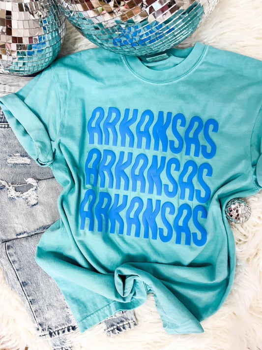 Arkansas Blue Puff Tee