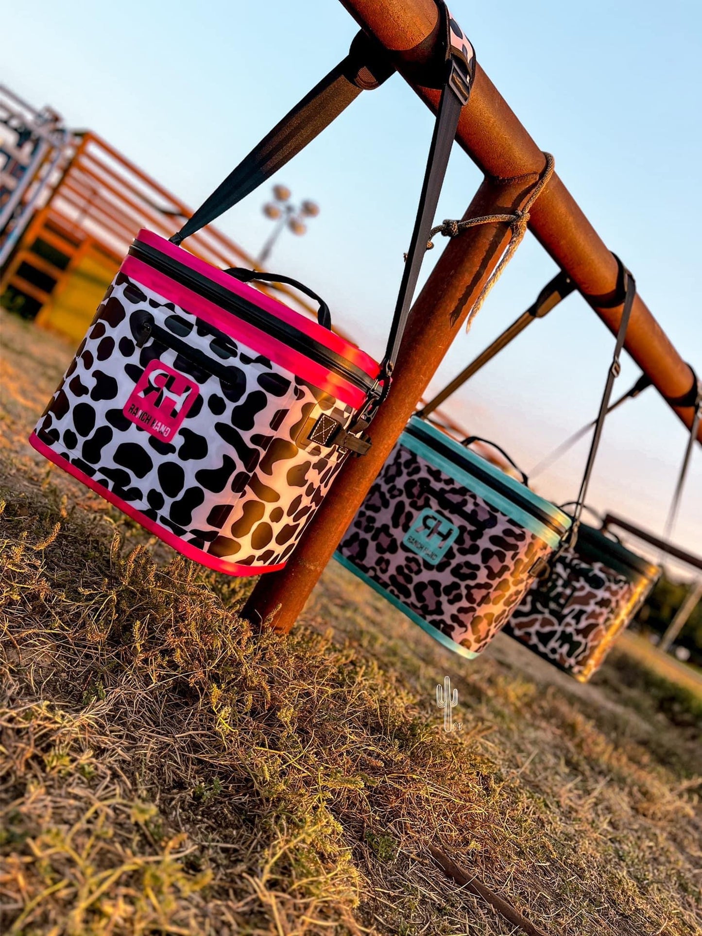 Blue Leopard Ranch Hand Cooler (2 Styles) *Preorder*